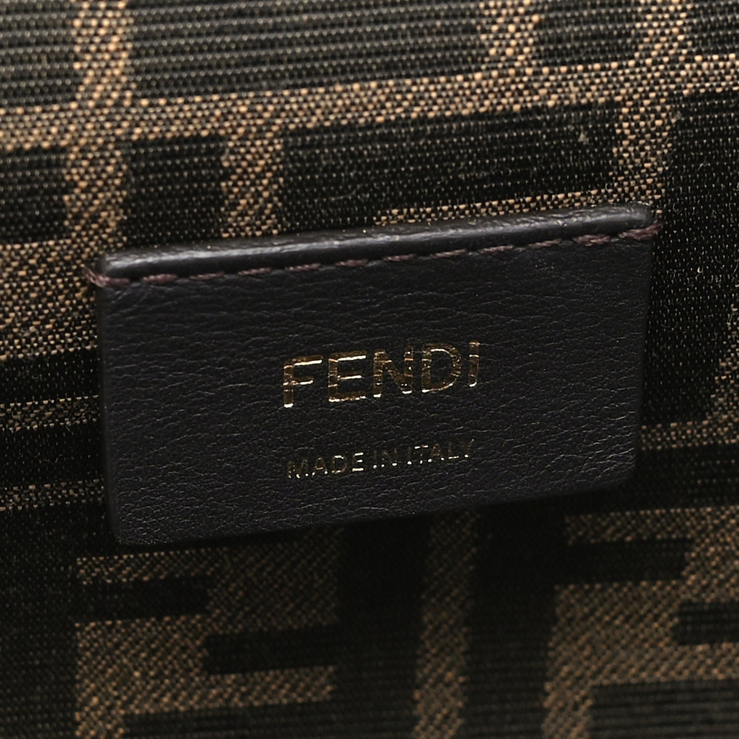 Shiny Nappa Small Fendi First Caramello