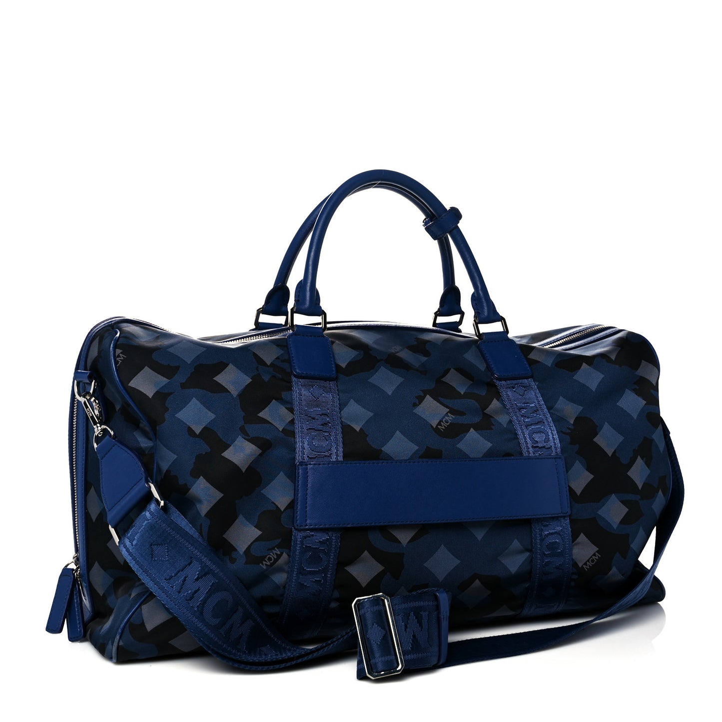 Nylon Camo Dieter Munich Weekender Bag Blue