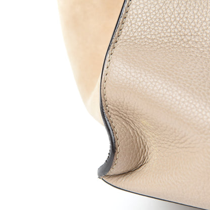 Celine Drummed Calfskin Suede Double Zip Trapeze Sand 8 of 12