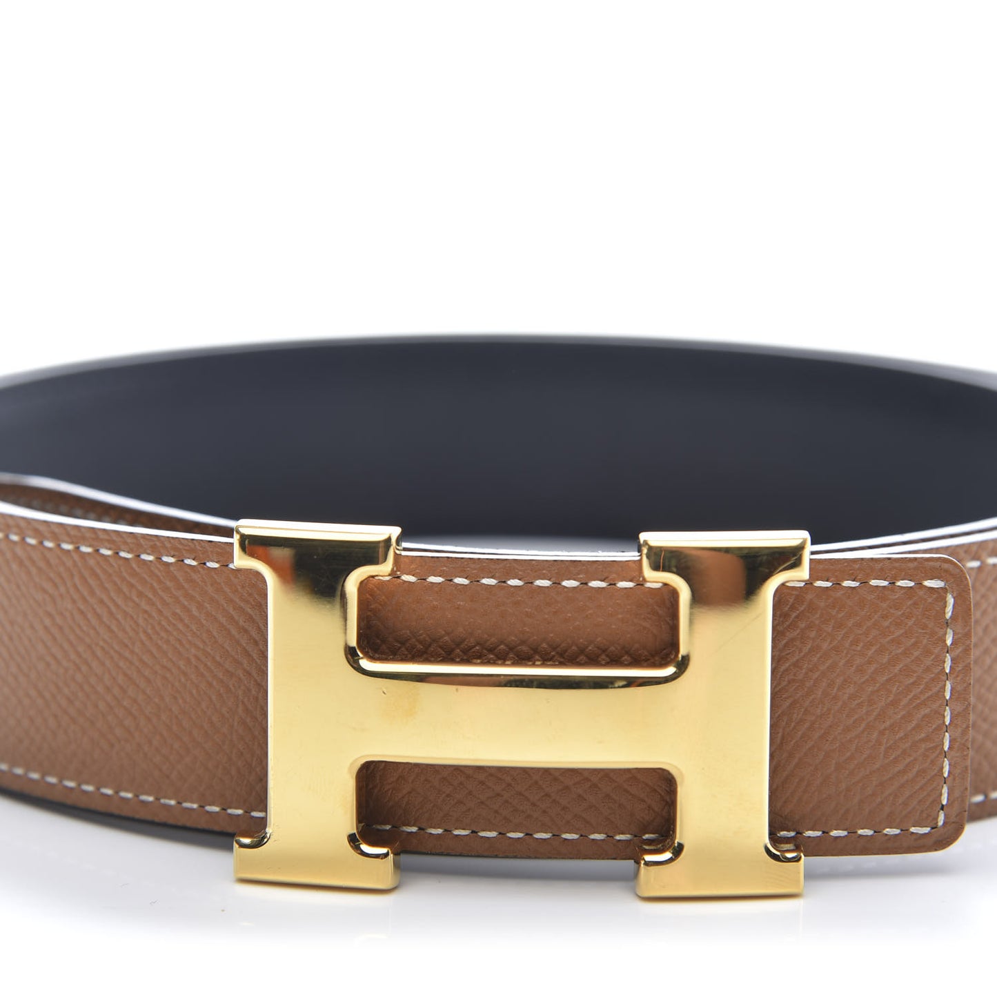 Swift Epsom 32mm H Belt 100 Black Gold