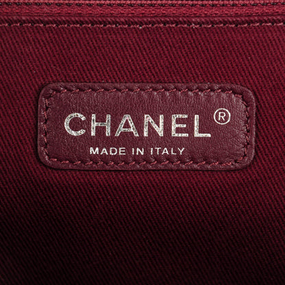 Chanel Goatskin Quilted Large Gentle Boy Flap Dark White 15 of 15