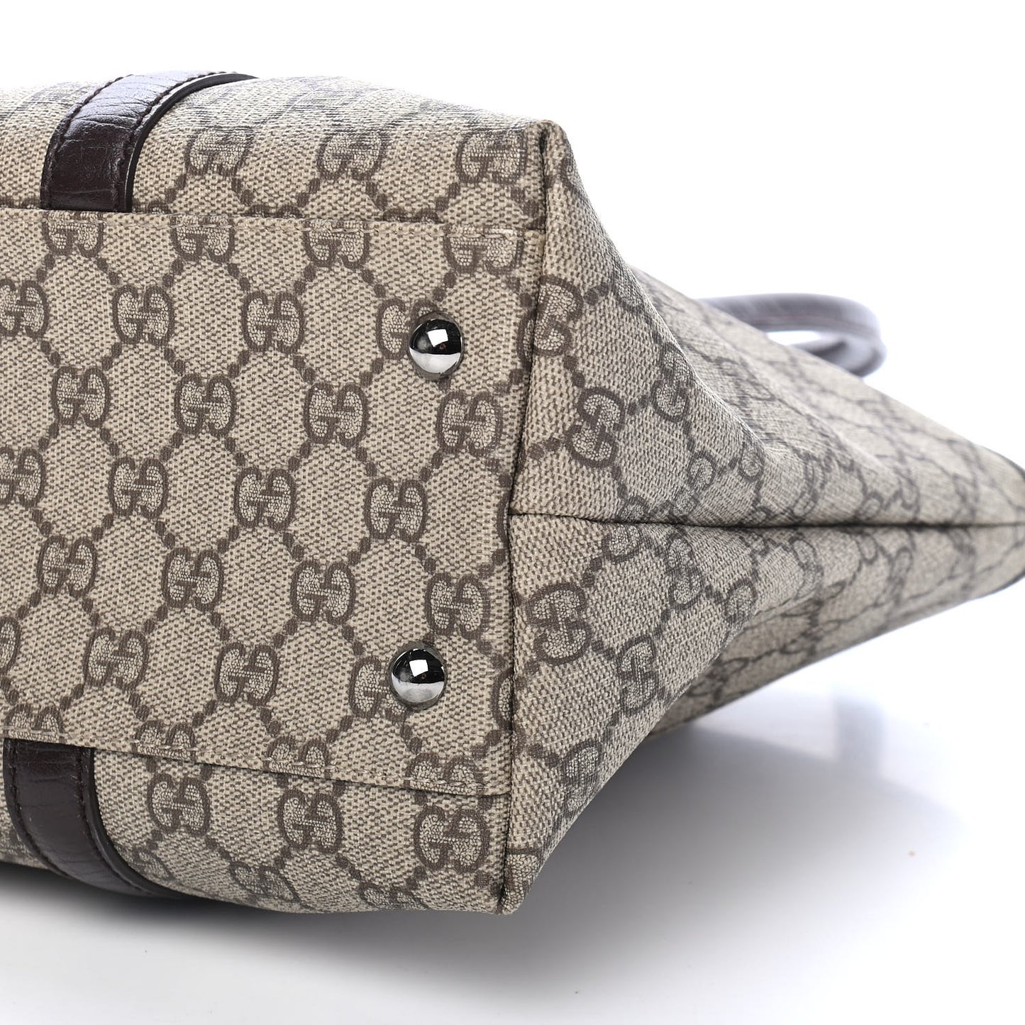 GG Plus Monogram Medium Joy Tote Dark Brown
