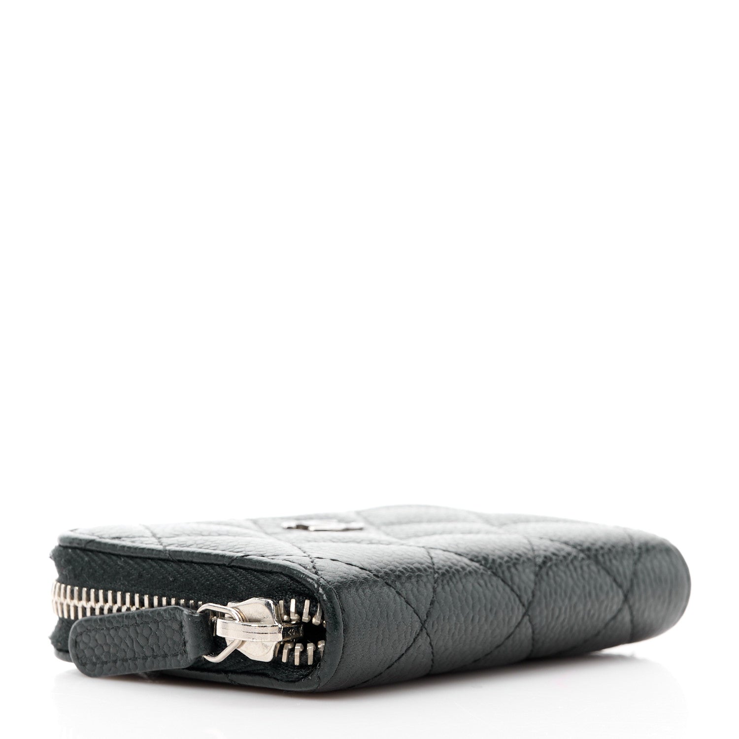 Chanel Caviar Quilted Zip Coin Purse Black 4 of 11