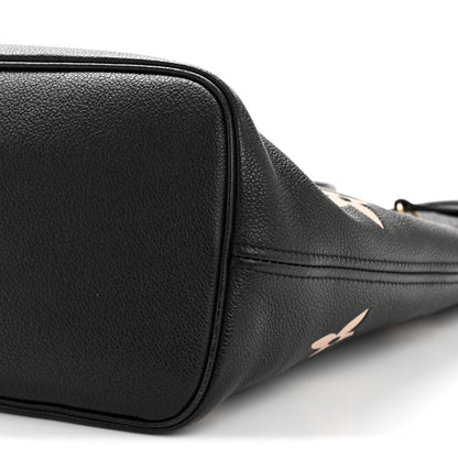 Louis Vuitton Empreinte Monogram Giant Neverfull MM Black Beige 27 of 40