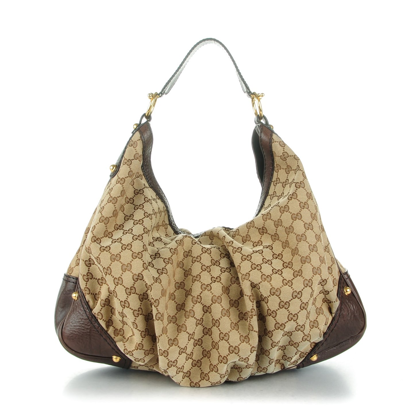 Monogram Large Jockey Hobo Dark Brown