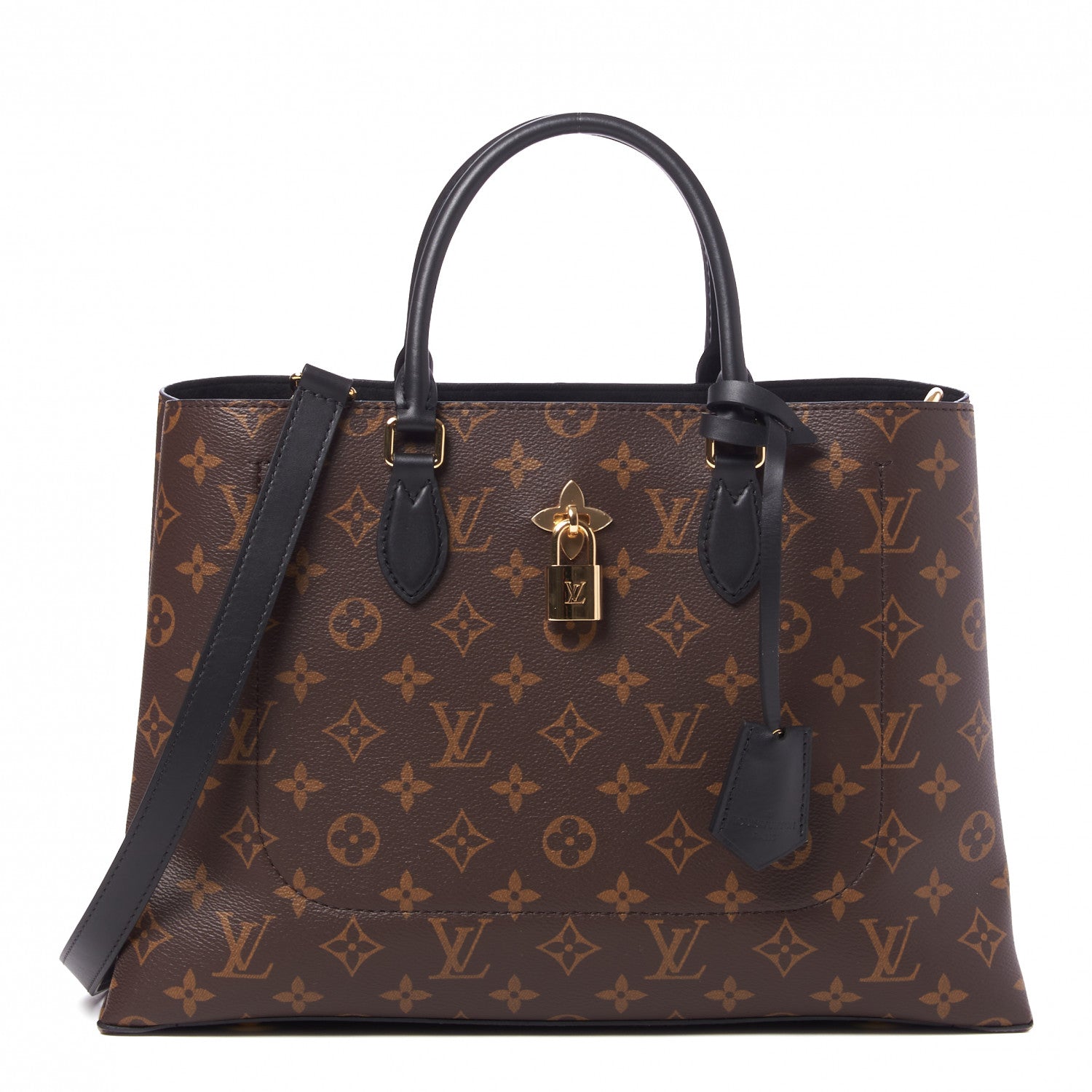 Louis Vuitton Monogram Flower Tote Black 1 of 8