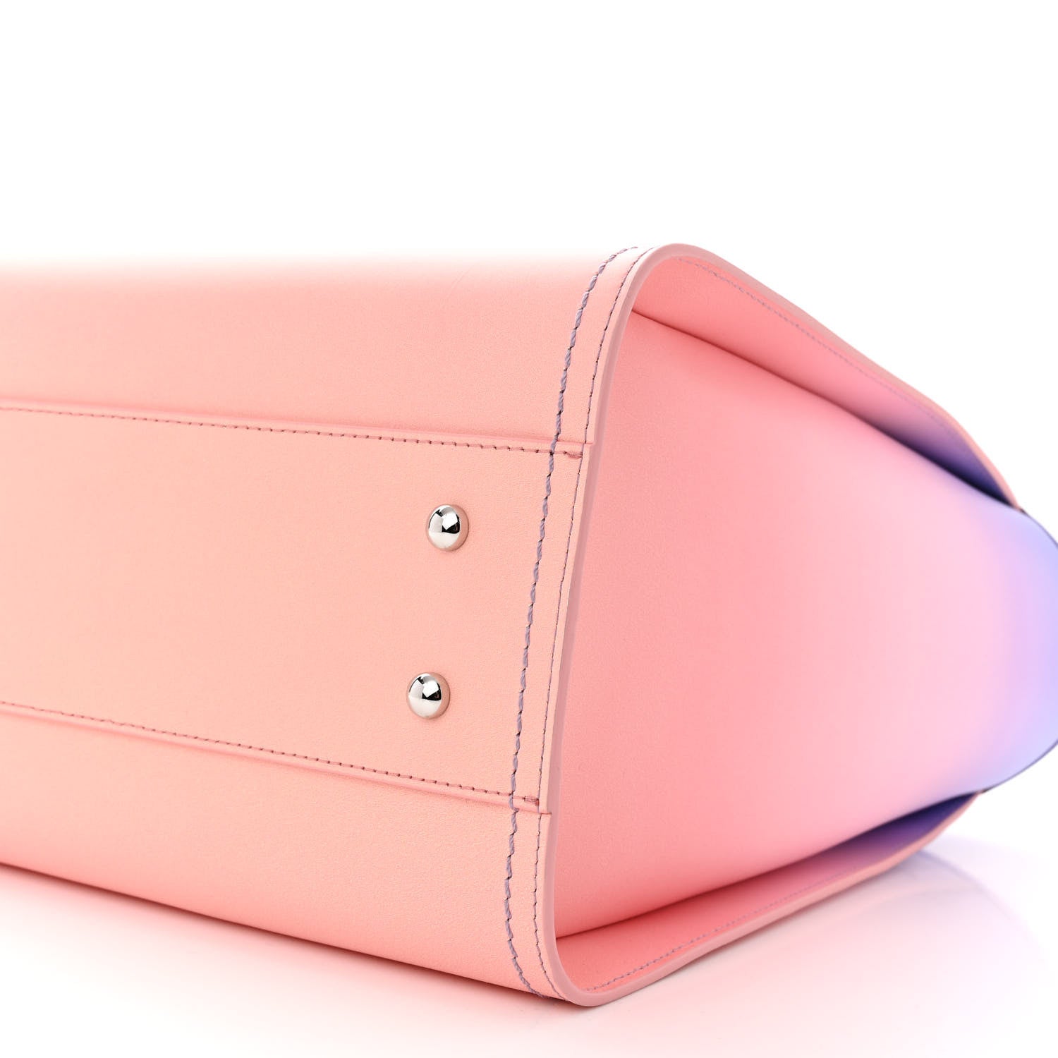 Chanel Shaded Calfskin Small Deauville Tote Light Purple Pink Coral 11 of 12