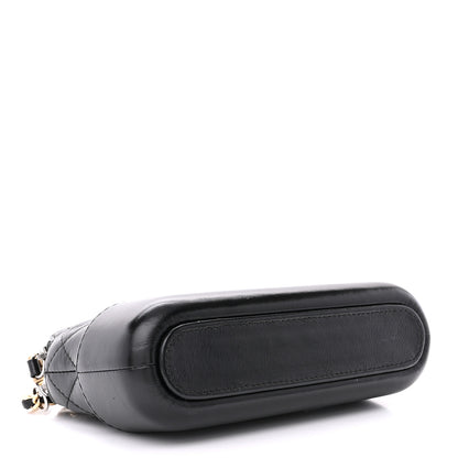 Chanel Aged Calfskin Quilted Small Gabrielle Clutch With Chain Black 4 of 13