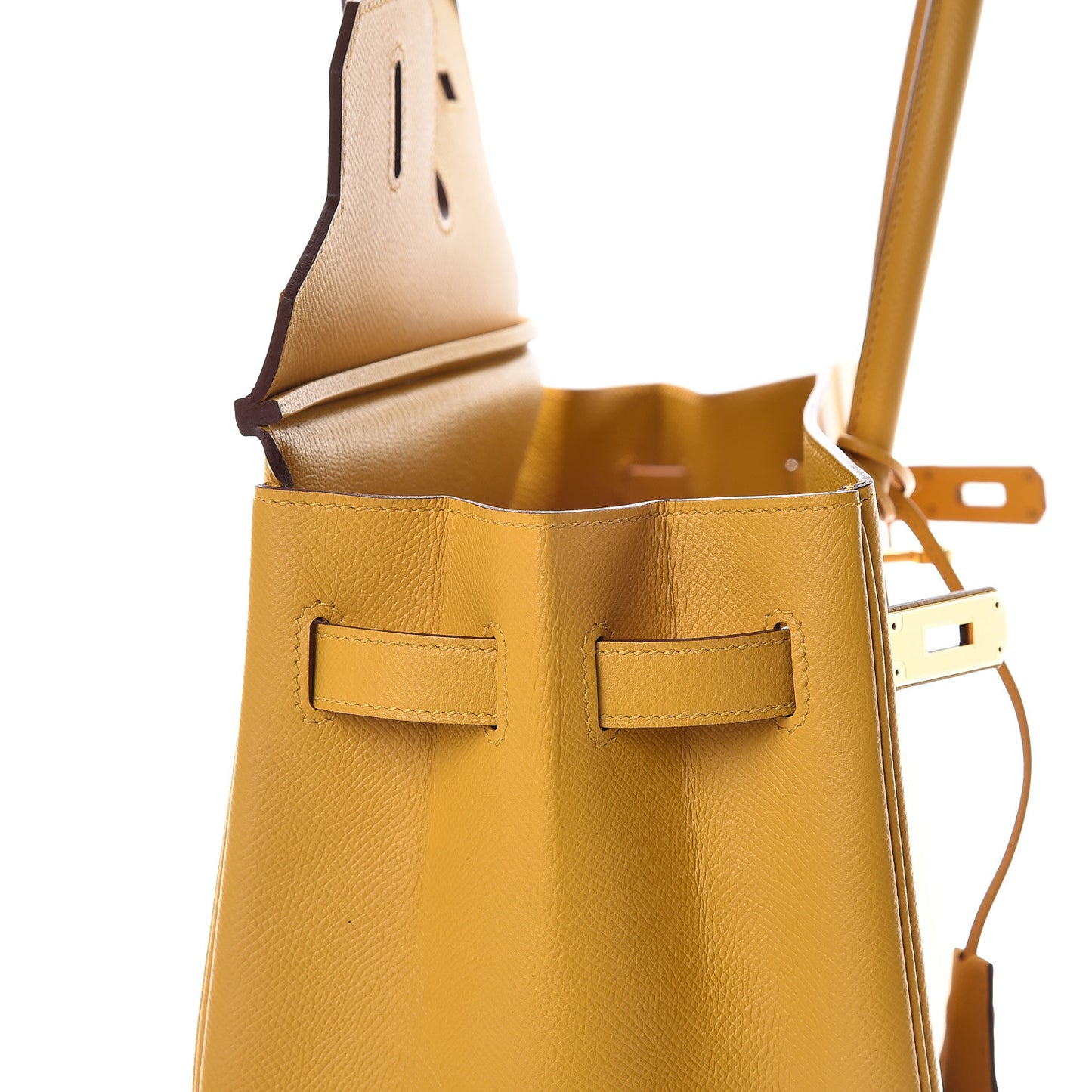 Epsom Birkin 35 Jaune Ambre