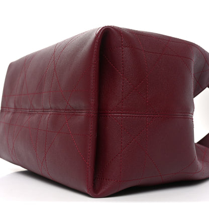 Christian Dior Calfskin Macrocannage Medium Toujours Vertical Tote Burgundy 12 of 12
