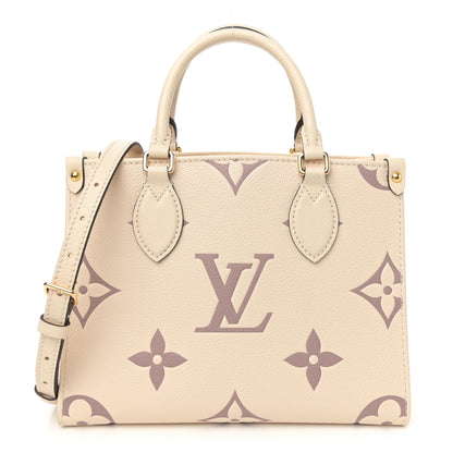 Louis Vuitton Empreinte Monogram Giant Onthego PM Creme Bois de Rose 1 of 10