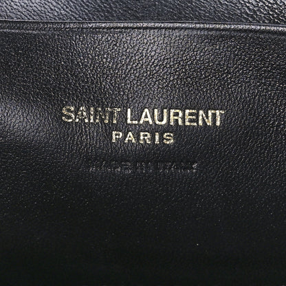 Saint Laurent Grain De Poudre Matelasse Monogram Mini Lou Camera Bag Dark Beige 6 of 11