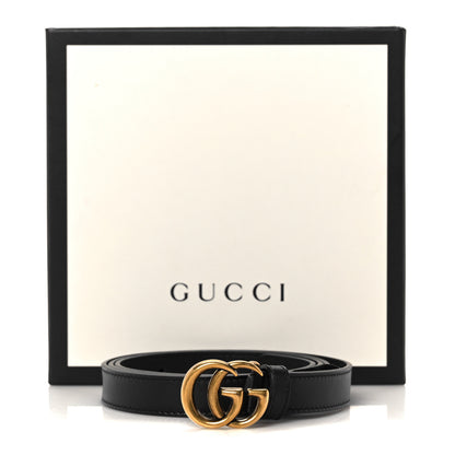 Gucci Calfskin Double G 20mm Belt 100 40 Black 5 of 5