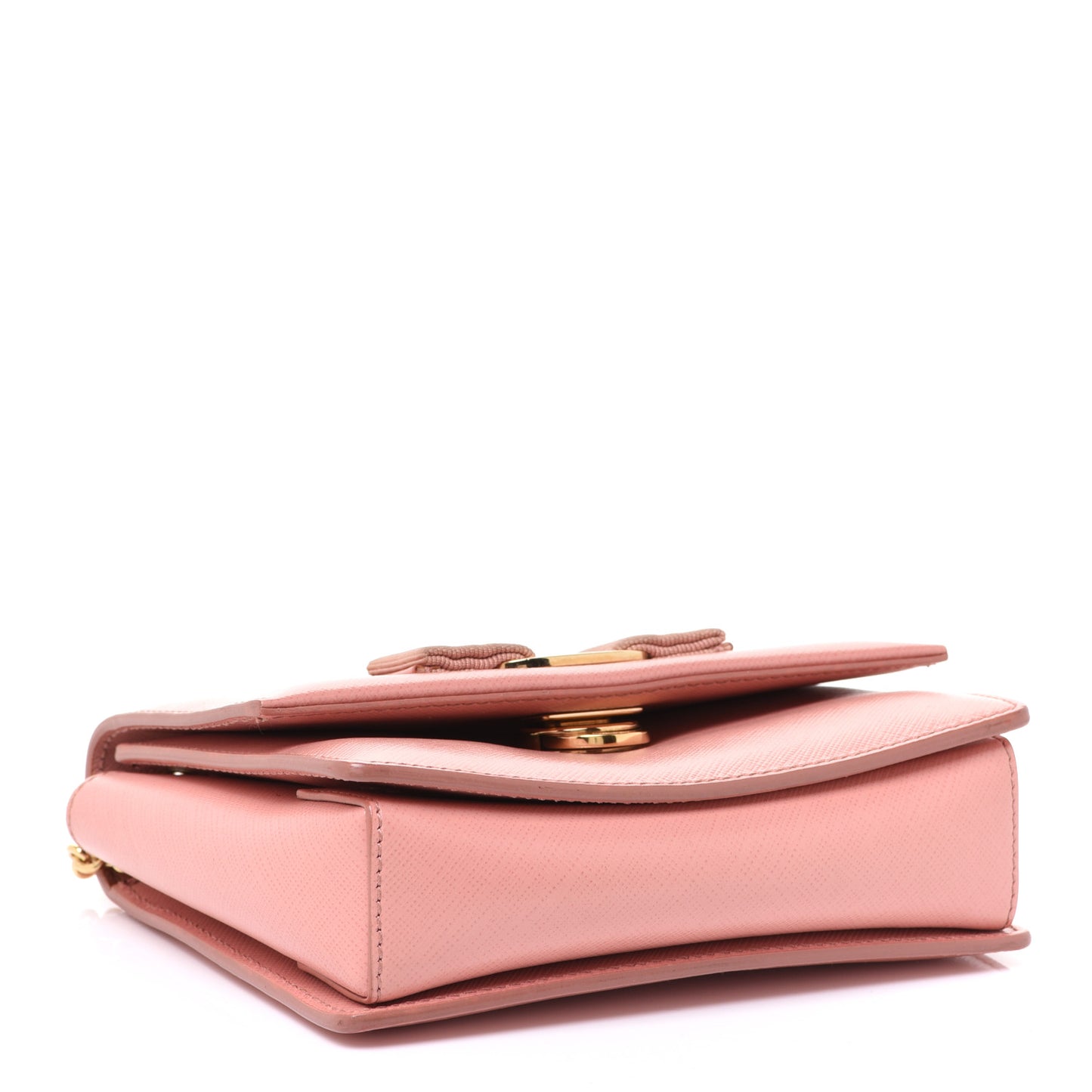 Hammered Calfskin Mini Vara Bow Crossbody Bag Pink