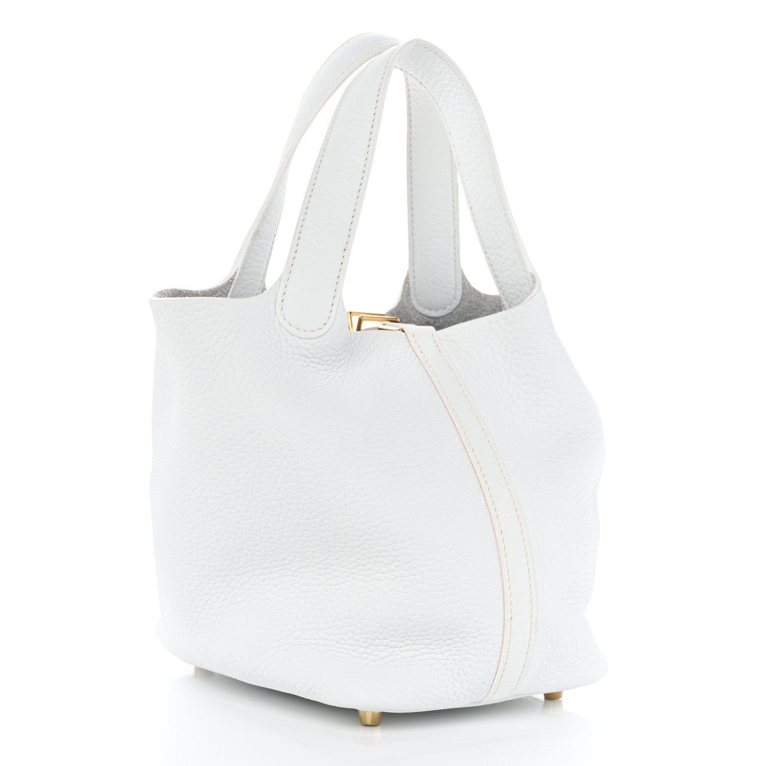 Hermes Taurillon Clemence Picotin Lock 18 PM White 2 of 13