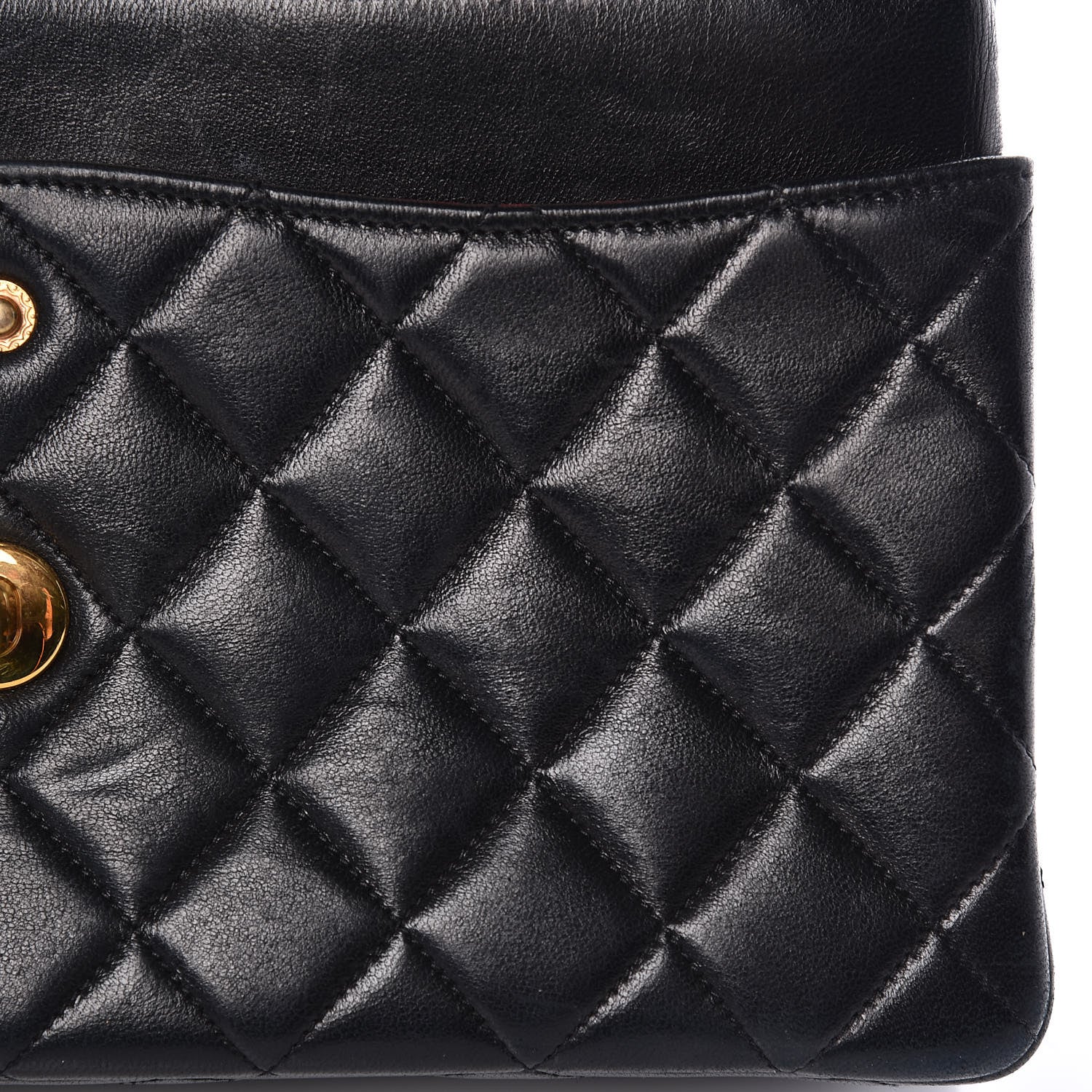 Chanel Lambskin Quilted Medium Double Flap Black 10 of 27