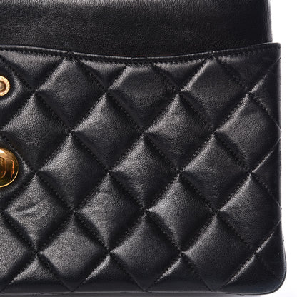 Chanel Lambskin Quilted Medium Double Flap Black 10 of 27