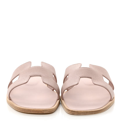 Hermes Epsom Oran Sandals 38 Rose Pale 2 of 9