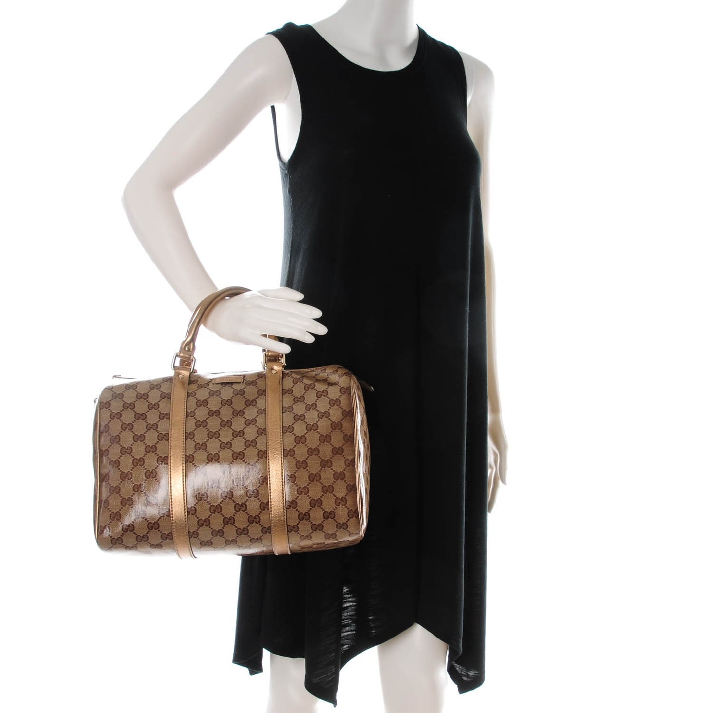 Crystal Monogram Medium Joy Boston Bronze