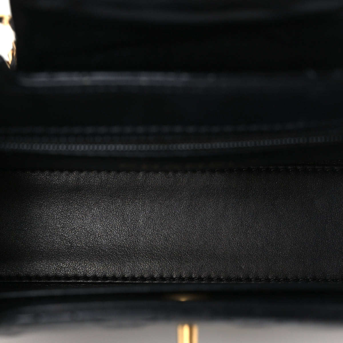 Chanel Shiny Aged Calfskin Quilted Nano Kelly Shopper Black 5 of 11