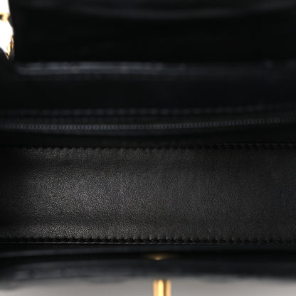 Chanel Shiny Aged Calfskin Quilted Nano Kelly Shopper Black 5 of 11