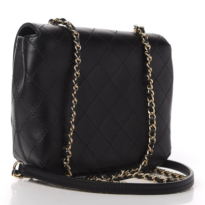 Chanel Calfskin Stitched Small Covered CC Flap Bag Black 3 of 11