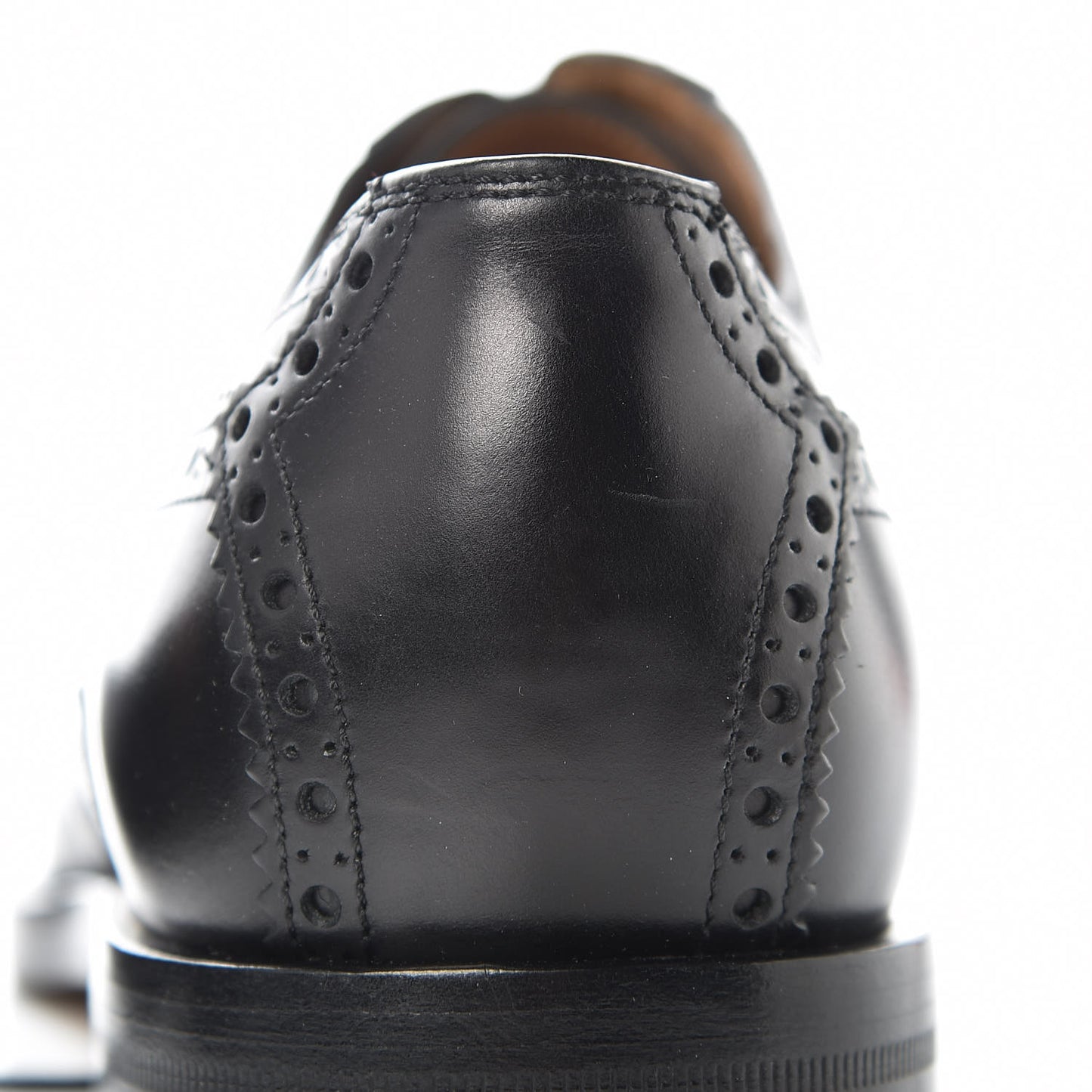 Calfskin Web Bee Embroidered Mens Wingtip Derby Loafers 10 Black