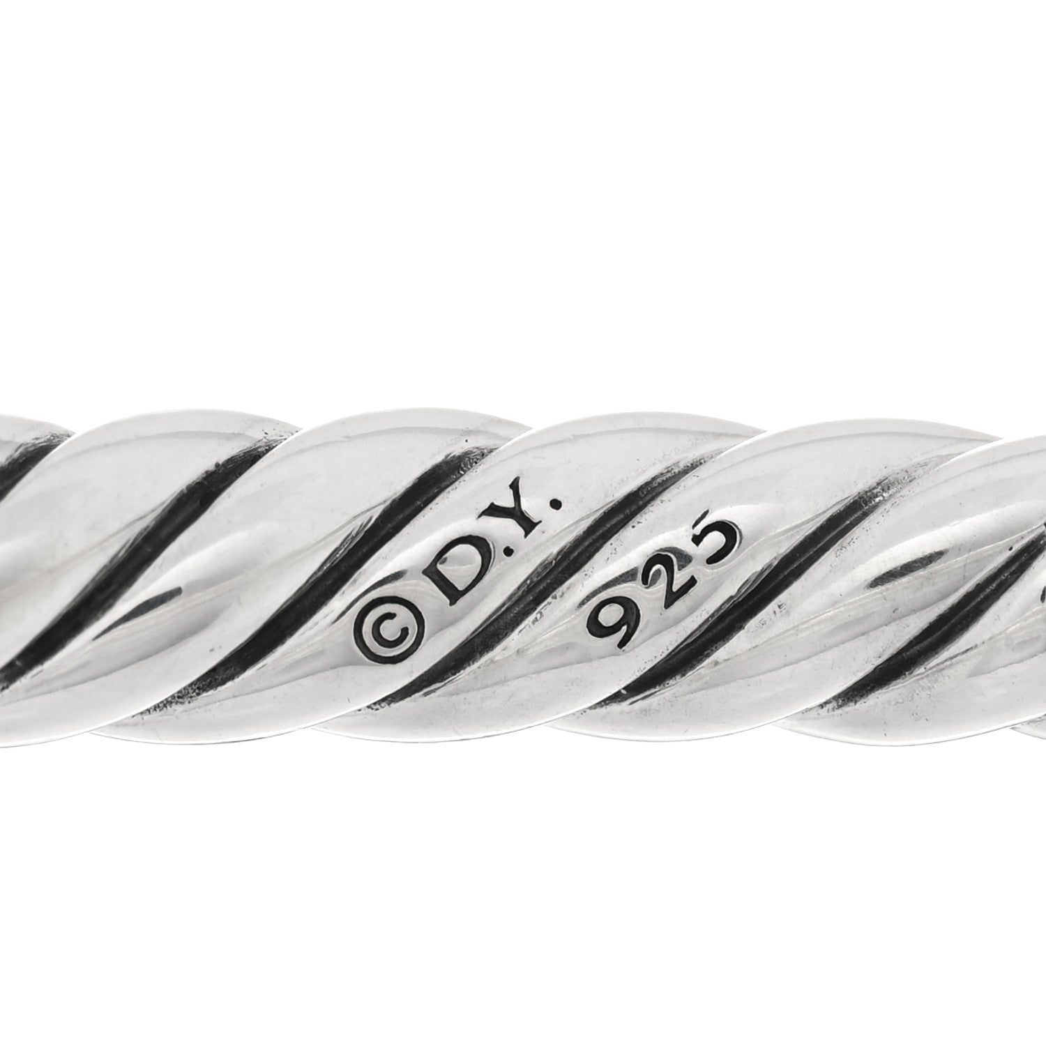 David Yurman Sterling Silver Pure Form Smooth Bracelet 3 of 3