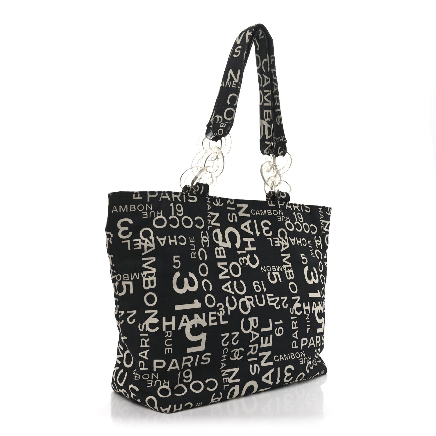 Chanel Canvas 31 Rue Cambon Beach Tote Black 3 of 11