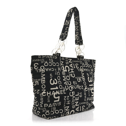 Chanel Canvas 31 Rue Cambon Beach Tote Black 3 of 11