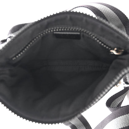 Gucci Nylon Monogram Mini Flat Messenger Bag Black 5 of 10