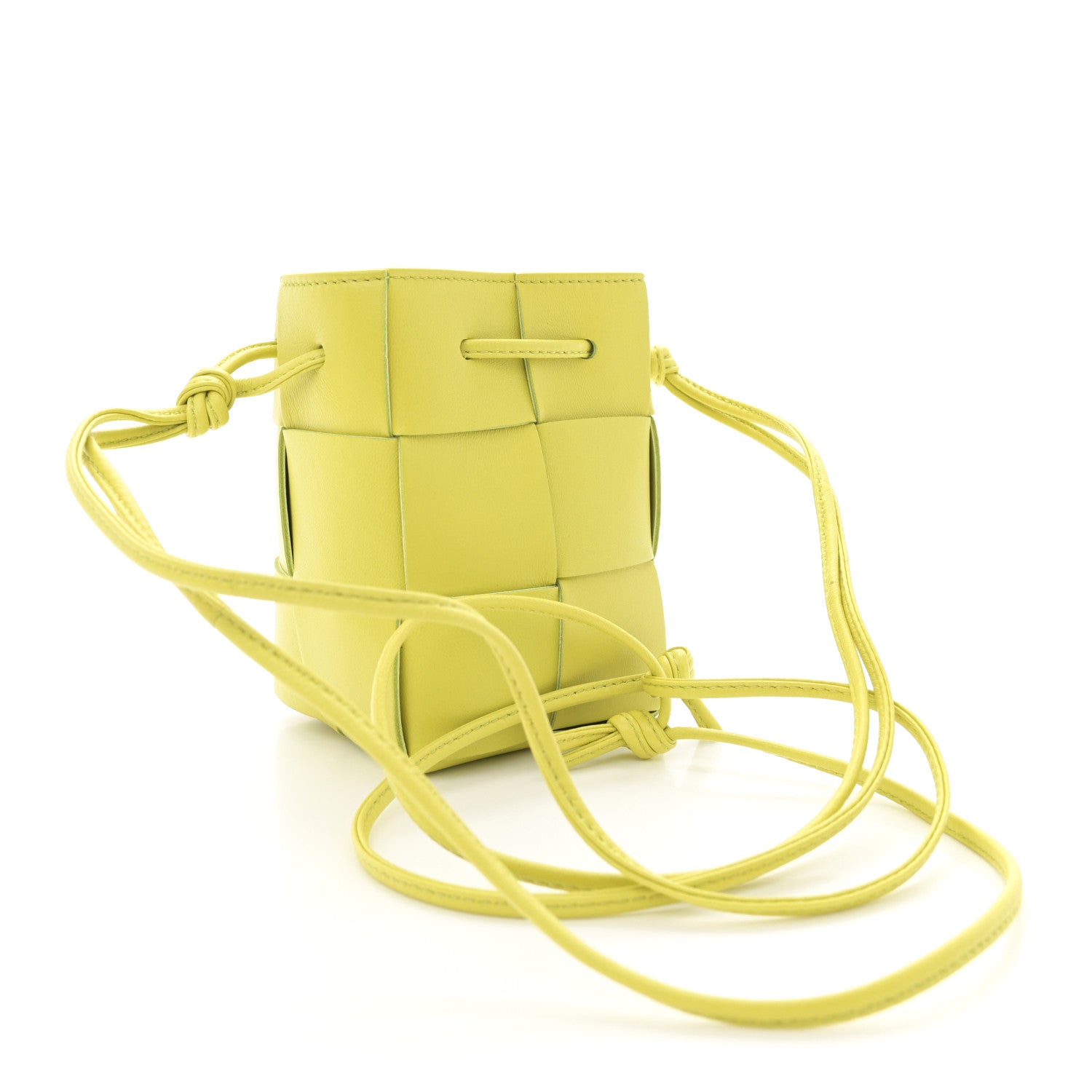 Bottega Veneta Nappa Maxi Intrecciato Mini Cassette Bucket Bag Kiwi 3 of 9