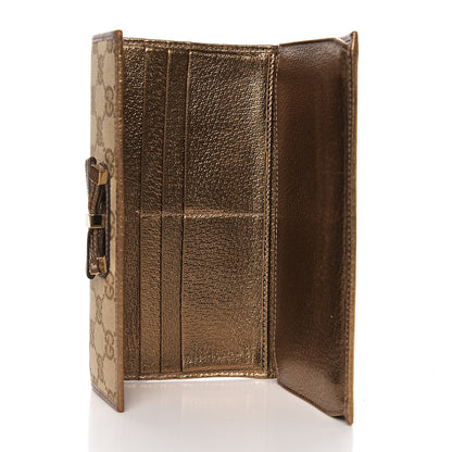 Gucci Monogram Princy Continental Wallet Gold 4 of 8