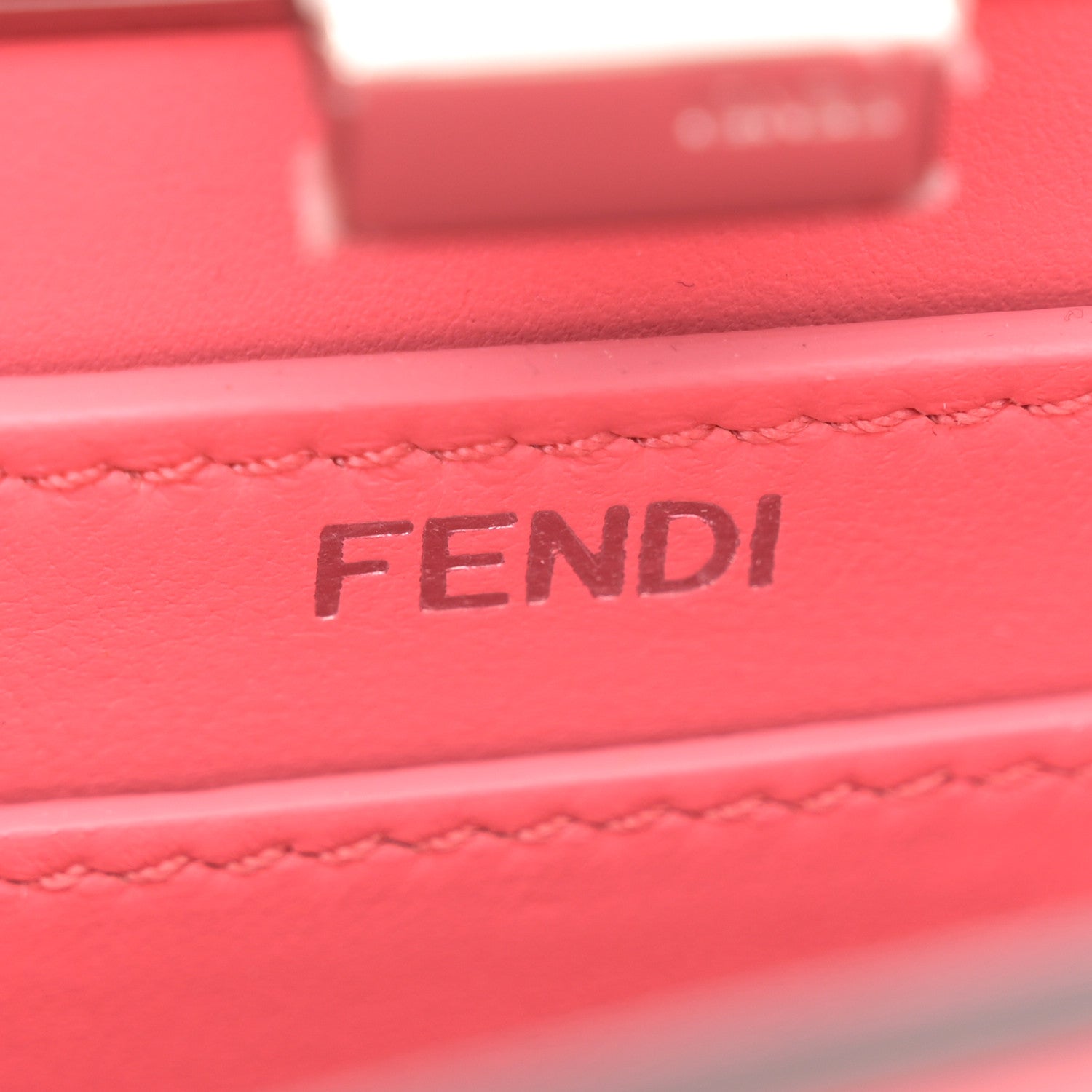 Fendi Shiny Nappa Petite Peekaboo I SEE U Satchel Pink Dalia 6 of 11