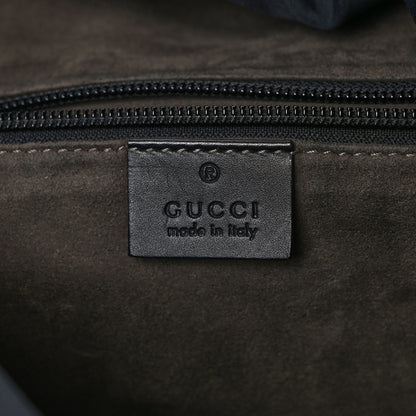 Gucci GG Supreme Monogram Single Buckle Backpack Beige Black 6 of 11