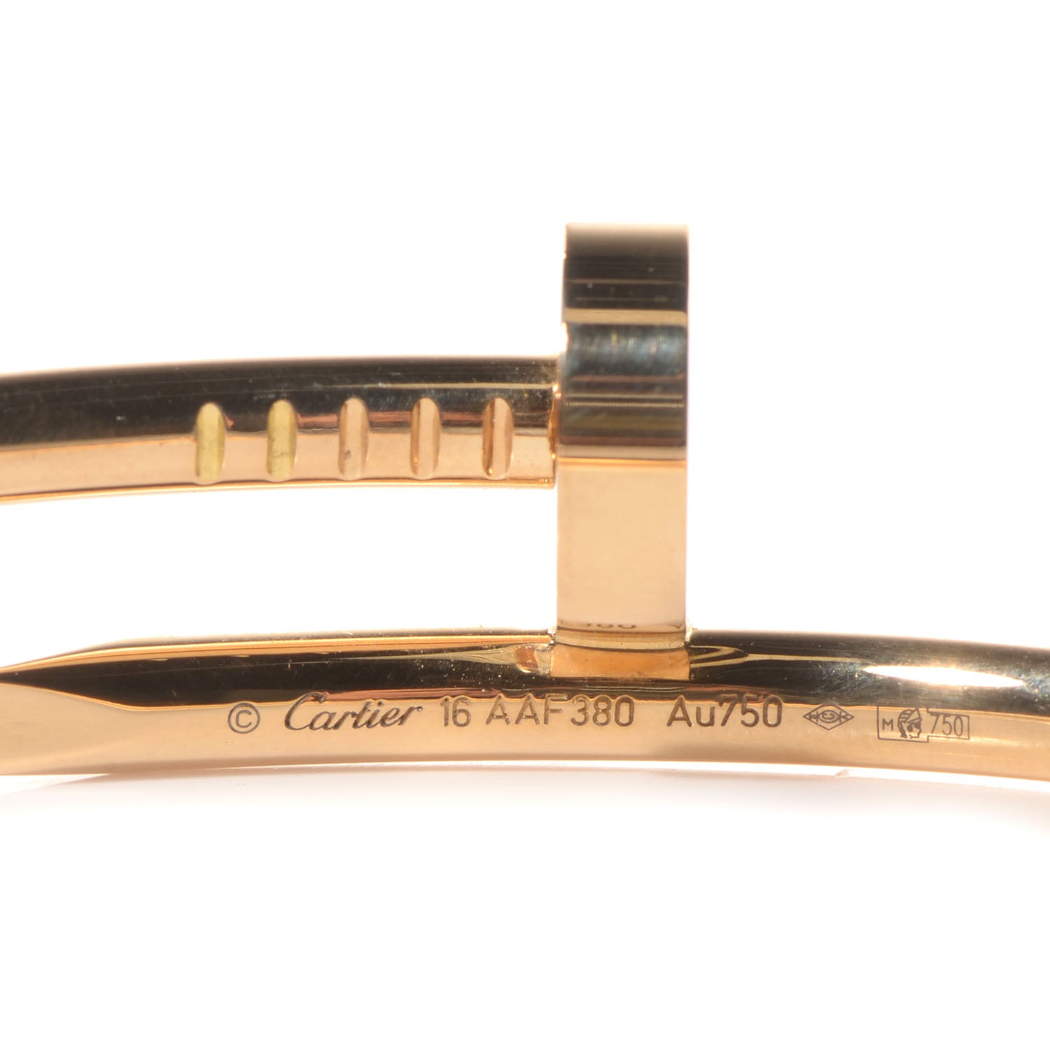 Cartier 18K Yellow Gold Juste Un Clou Bracelet 16 4 of 5