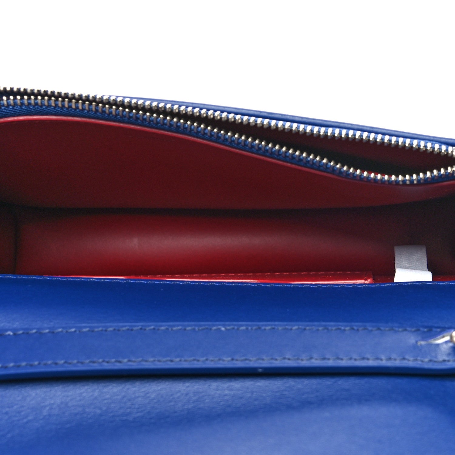 Off-White Calfskin Jitney 0.5 Crossbody Bag Blue 5 of 11