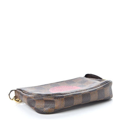 Louis Vuitton Damier Ebene Complice Trunks and Bags Mini Pochette Accessories Red 4 of 10