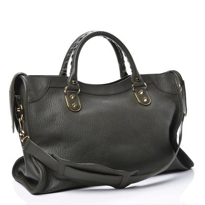 Balenciaga Chevre Gold Metallic Edge Hardware City 3 of 11