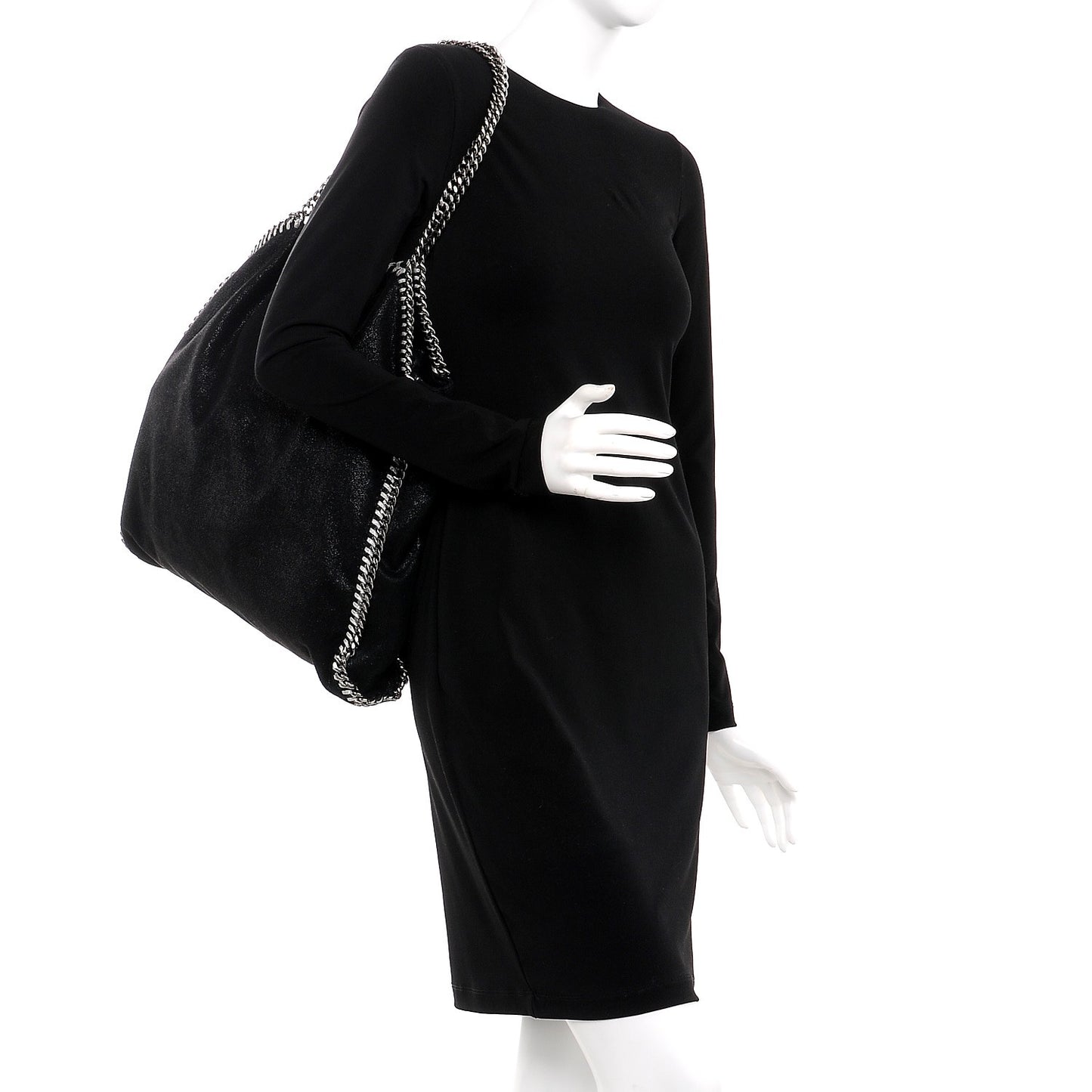 Shaggy Deer Big Falabella Tote Black