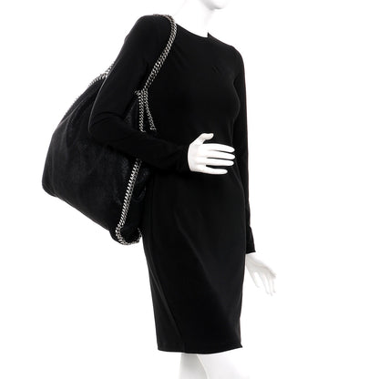 Stella McCartney Shaggy Deer Big Falabella Tote Black 2 of 7
