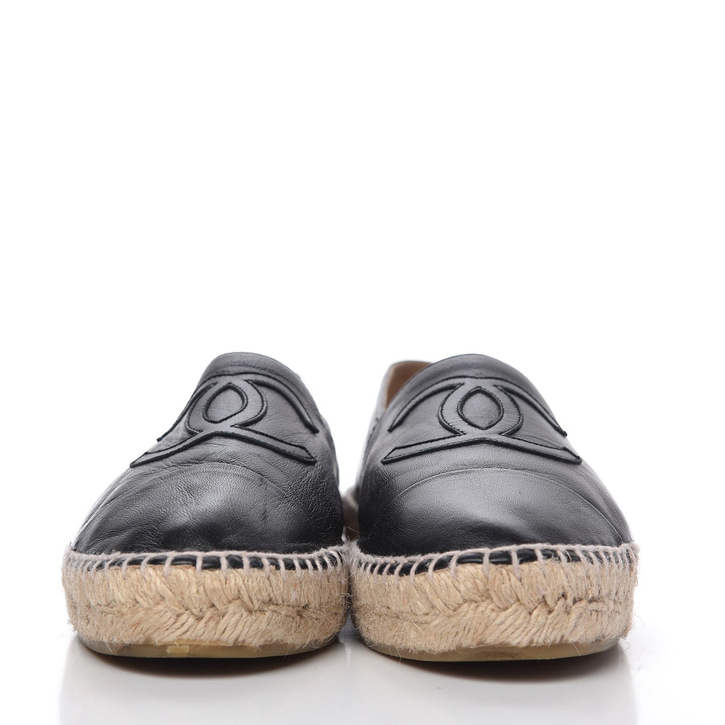 Lambskin CC Espadrilles 40 Black