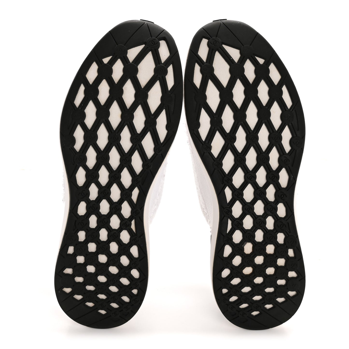 Fabric Logo Sneakers 39.5 White