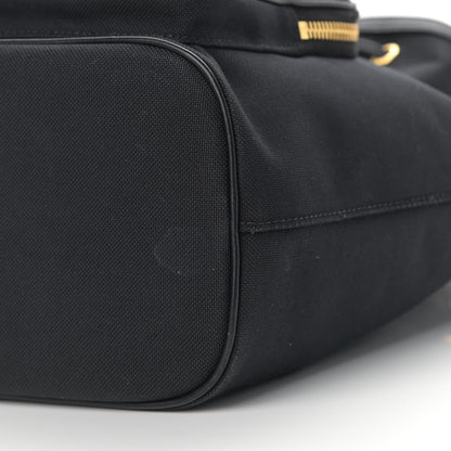 Prada Canvas Drawstring Bucket Black 10 of 11