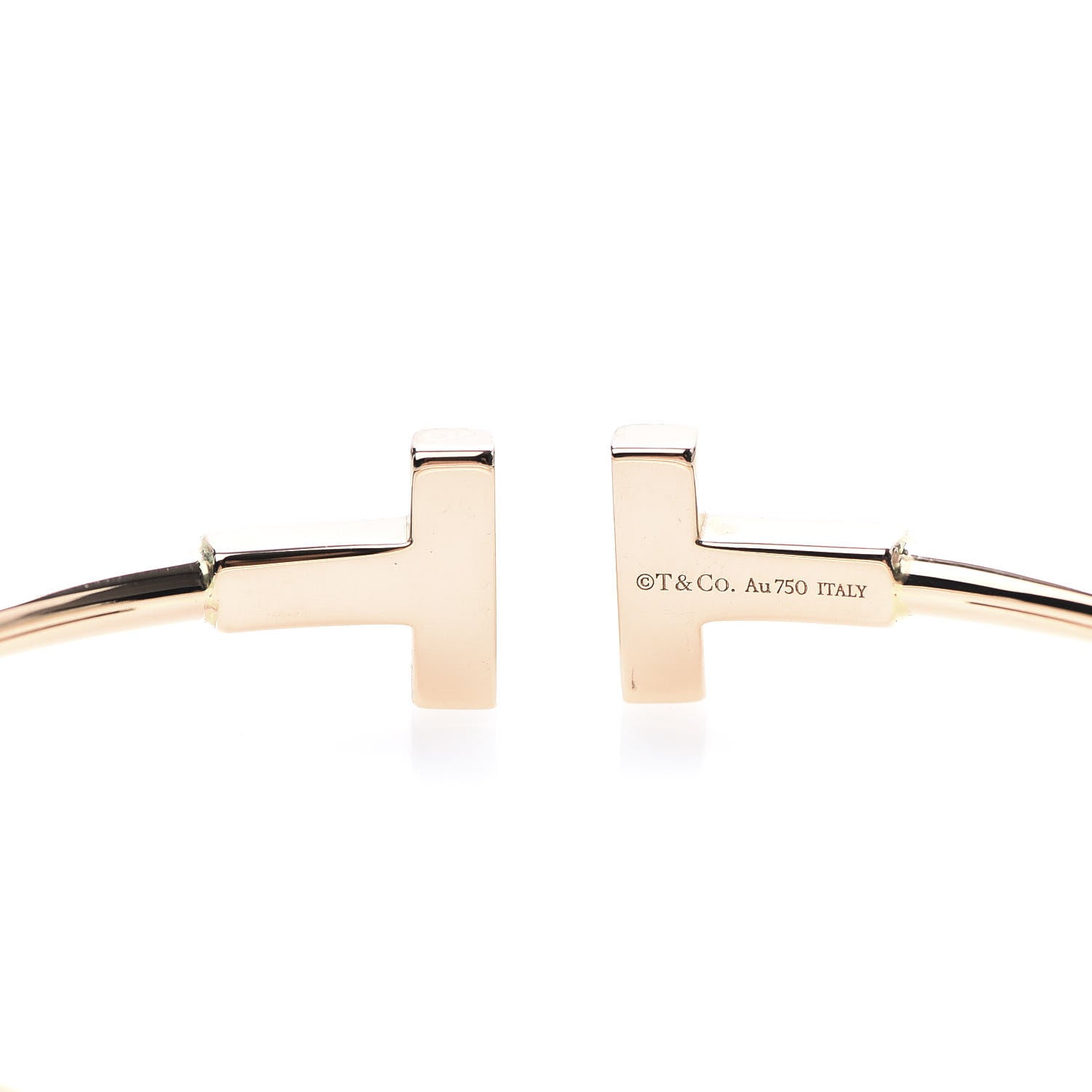 Tiffany 18K Rose Gold T Wire Bracelet 4 of 5