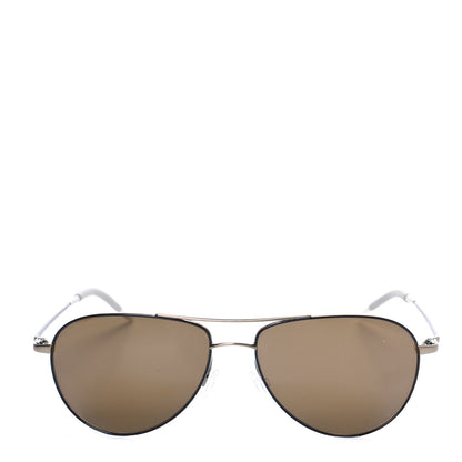 Oliver Peoples Benedict Aviator Sunglasses Gold 2 of 6