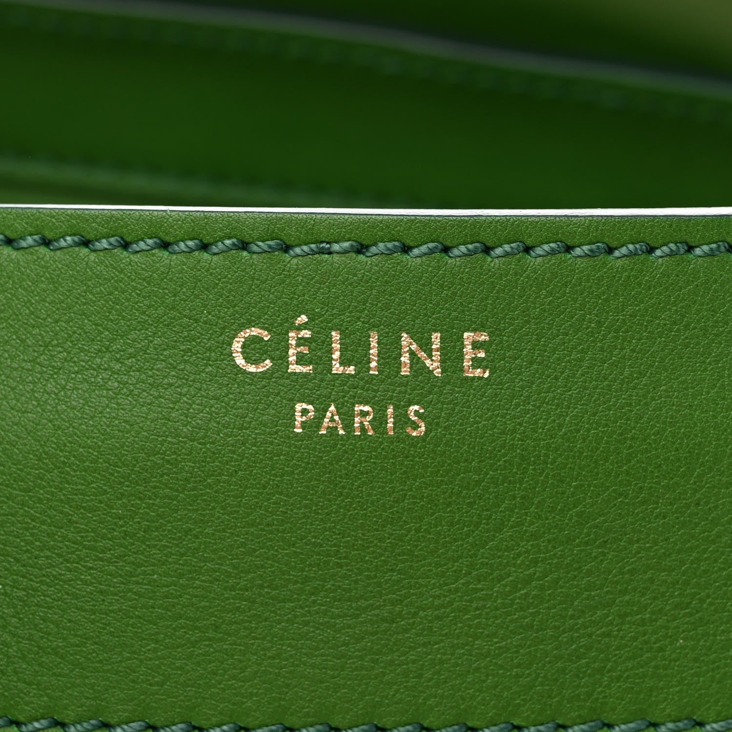 Celine Supple Calfskin Medium Phantom Luggage Green 6 of 10
