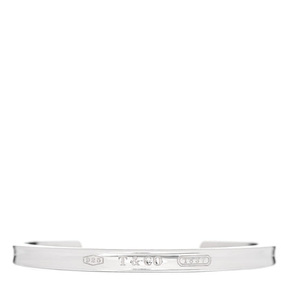 Tiffany Sterling Silver Narrow 1837 Cuff Bracelet 1 of 4