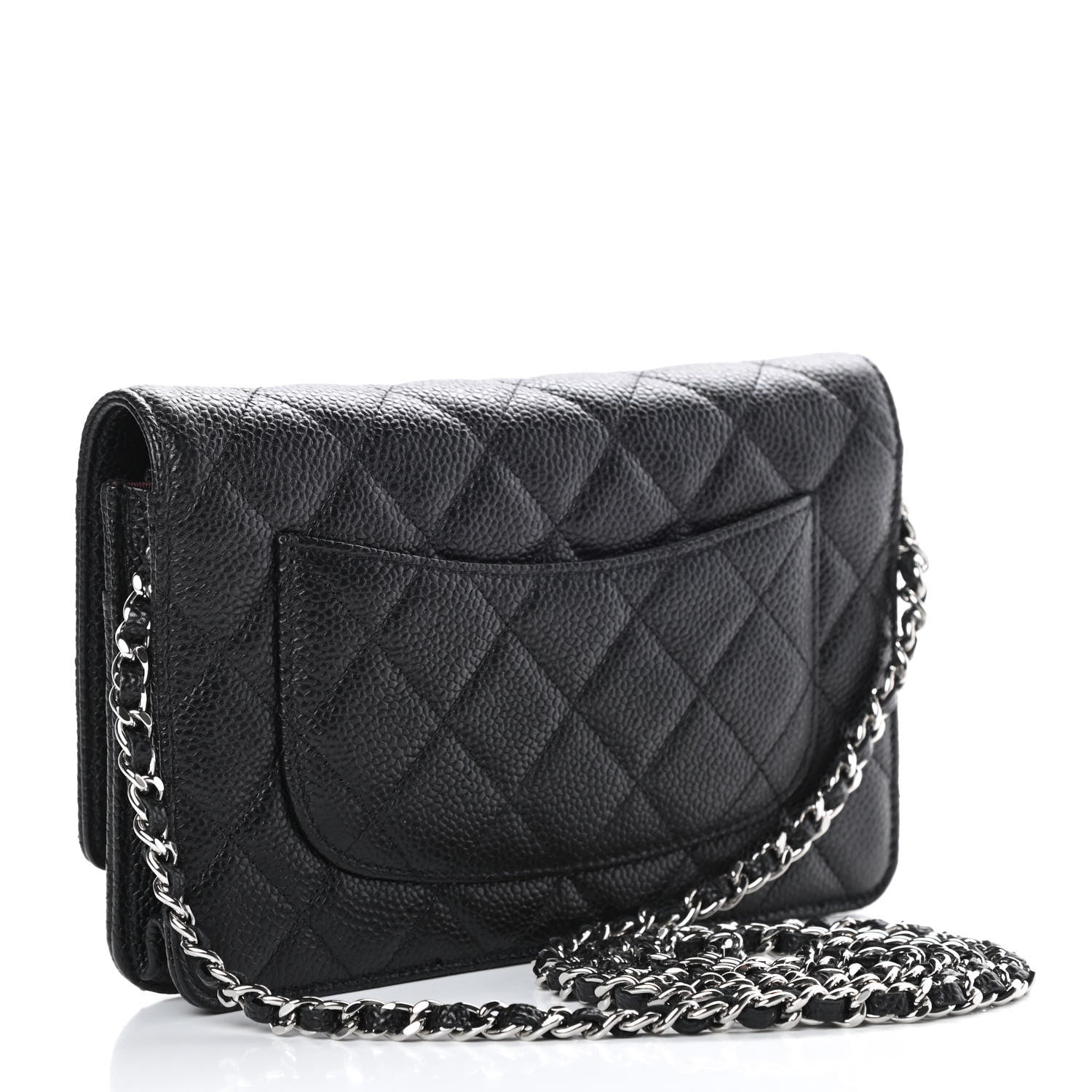 Chanel Caviar Quilted Wallet On Chain WOC Black 3 of 12