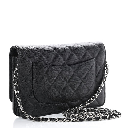 Chanel Caviar Quilted Wallet On Chain WOC Black 3 of 12